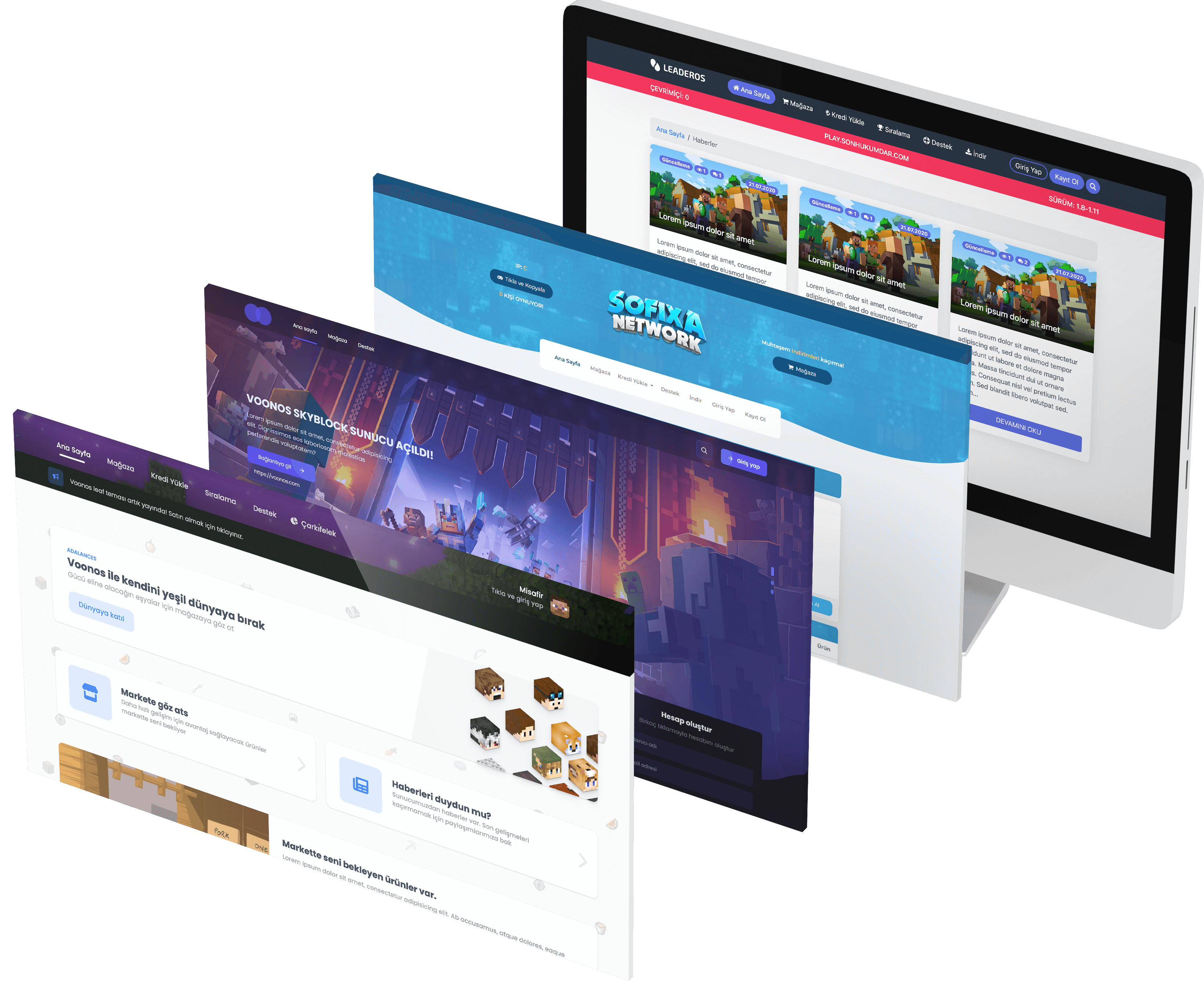 LeaderOS v5 Minecraft Web Script
